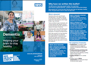 Dementia leaflet screenshot